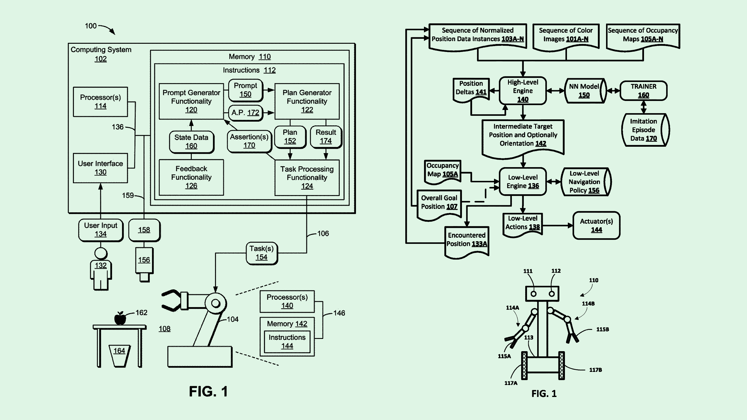 Photo of a Nvidia patent (left) and a Google patent (right) side by side