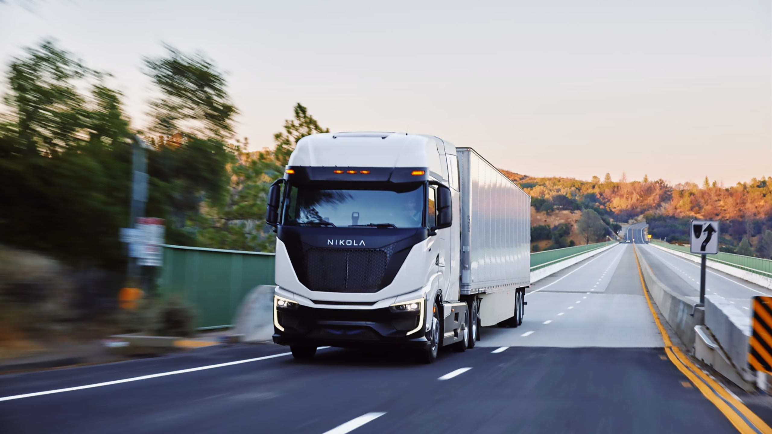 Photo of a Nikola EV truck