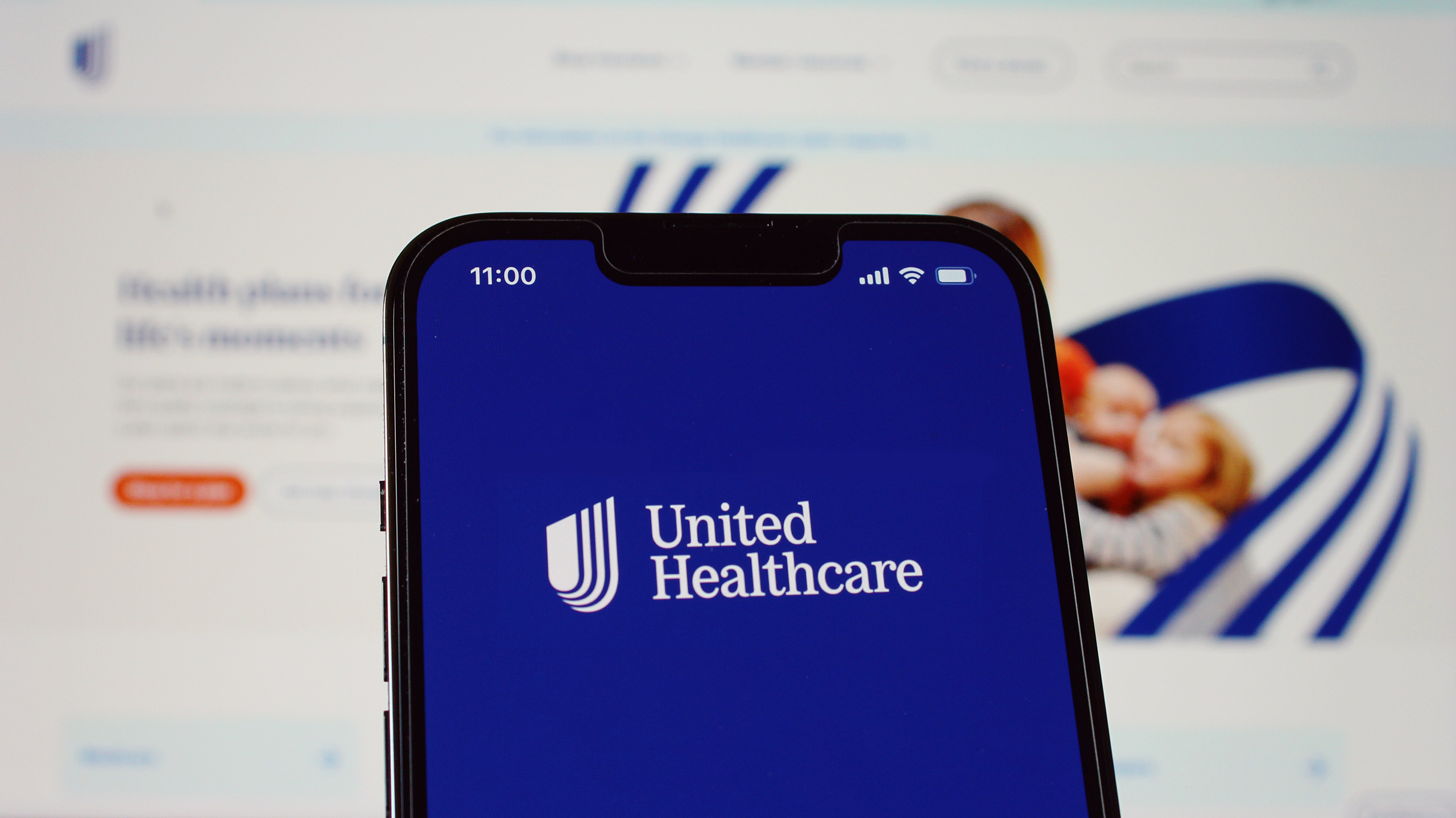 Photo of the United Healthcare app and website