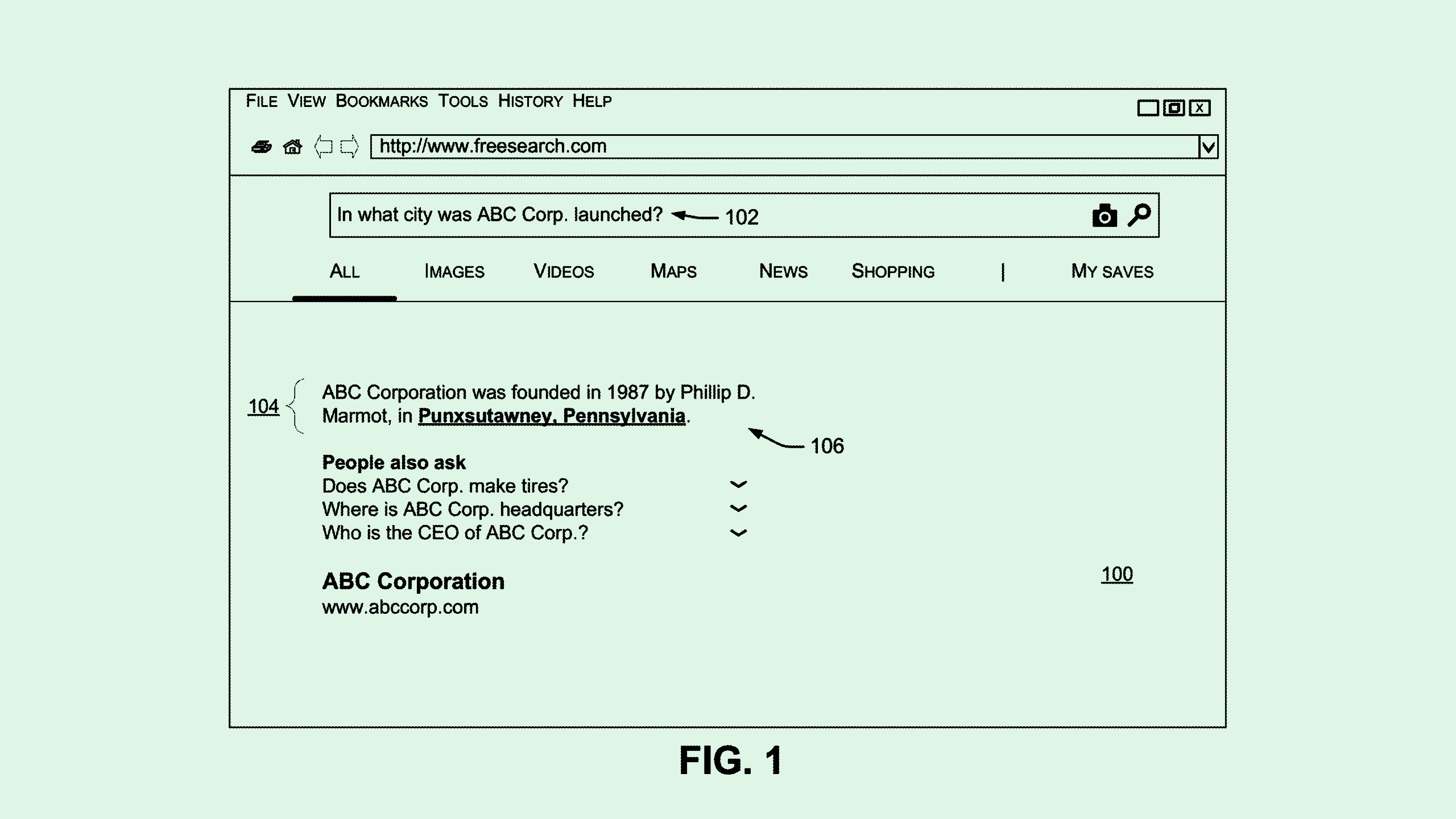 Photo of a Microsoft patent