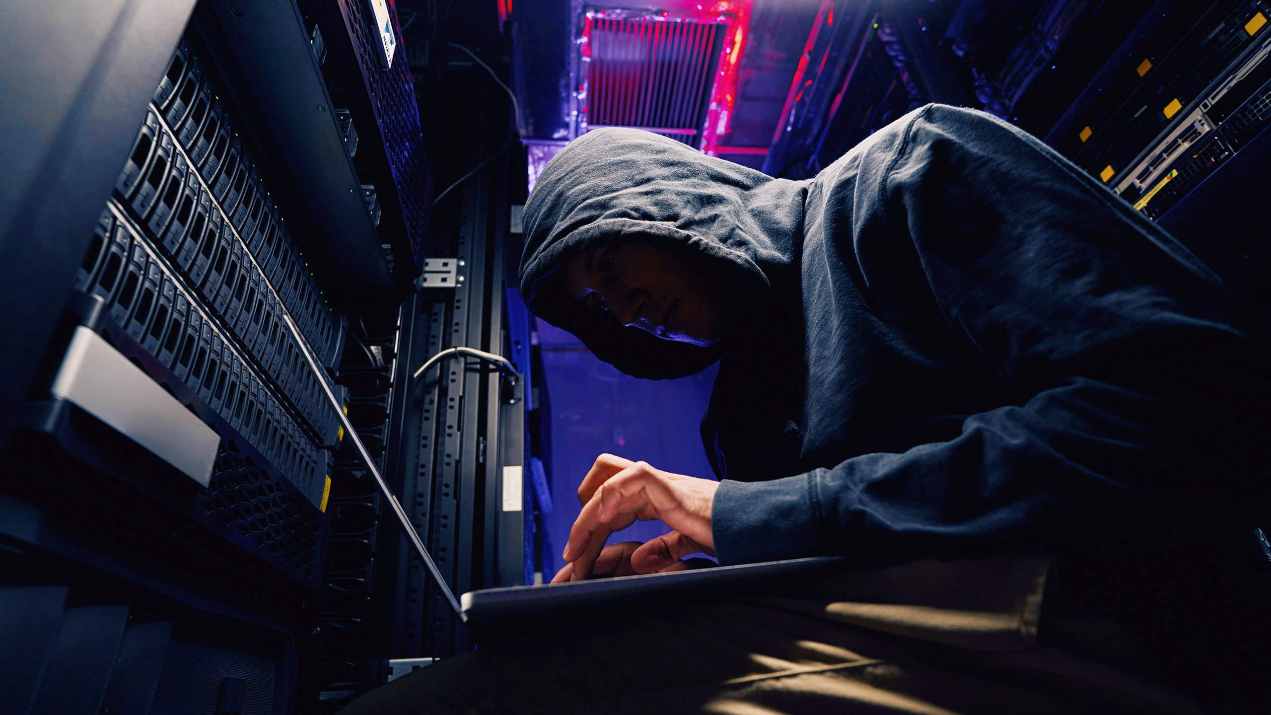 Photo of a hacker