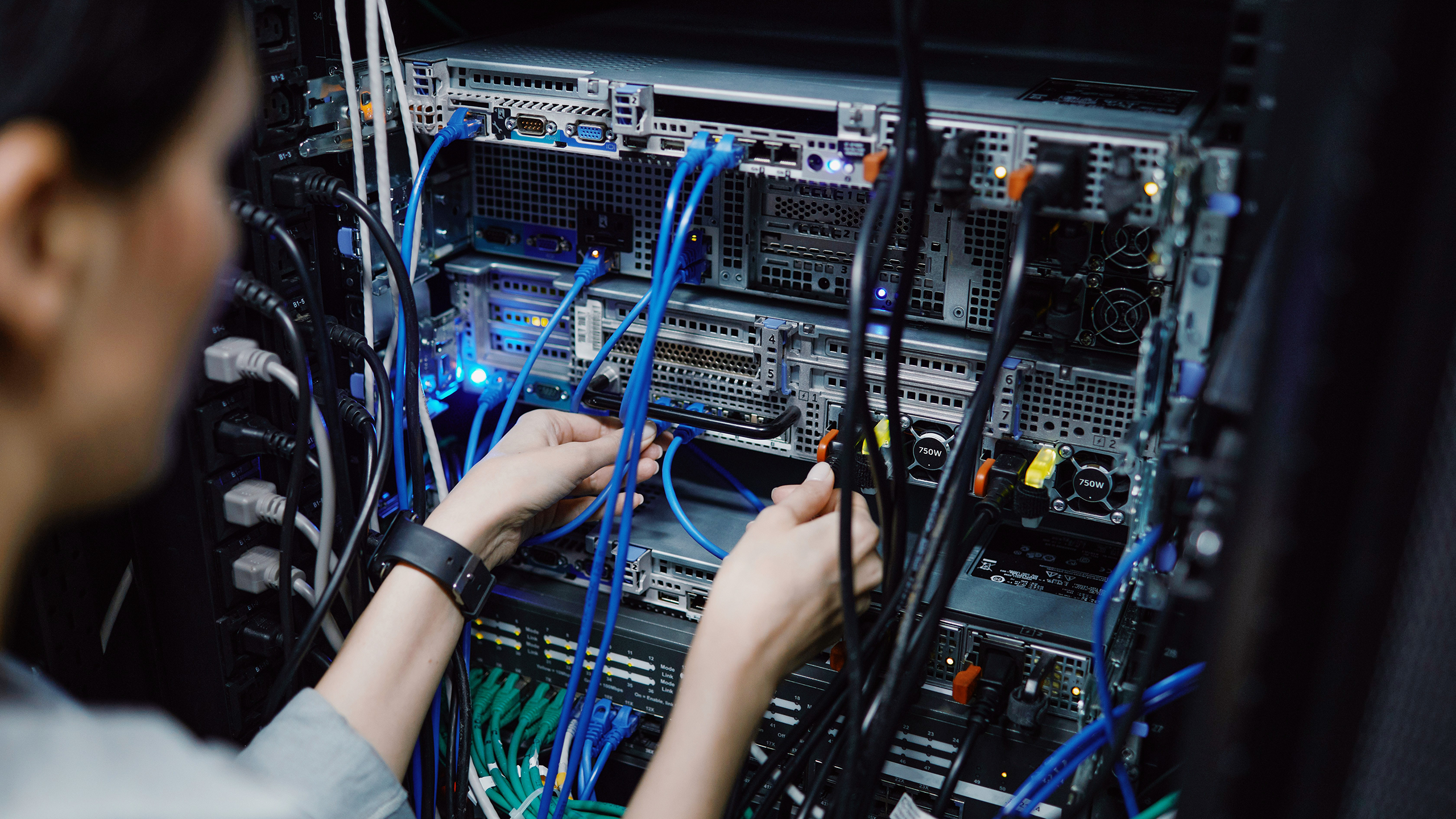 Photo of a data center