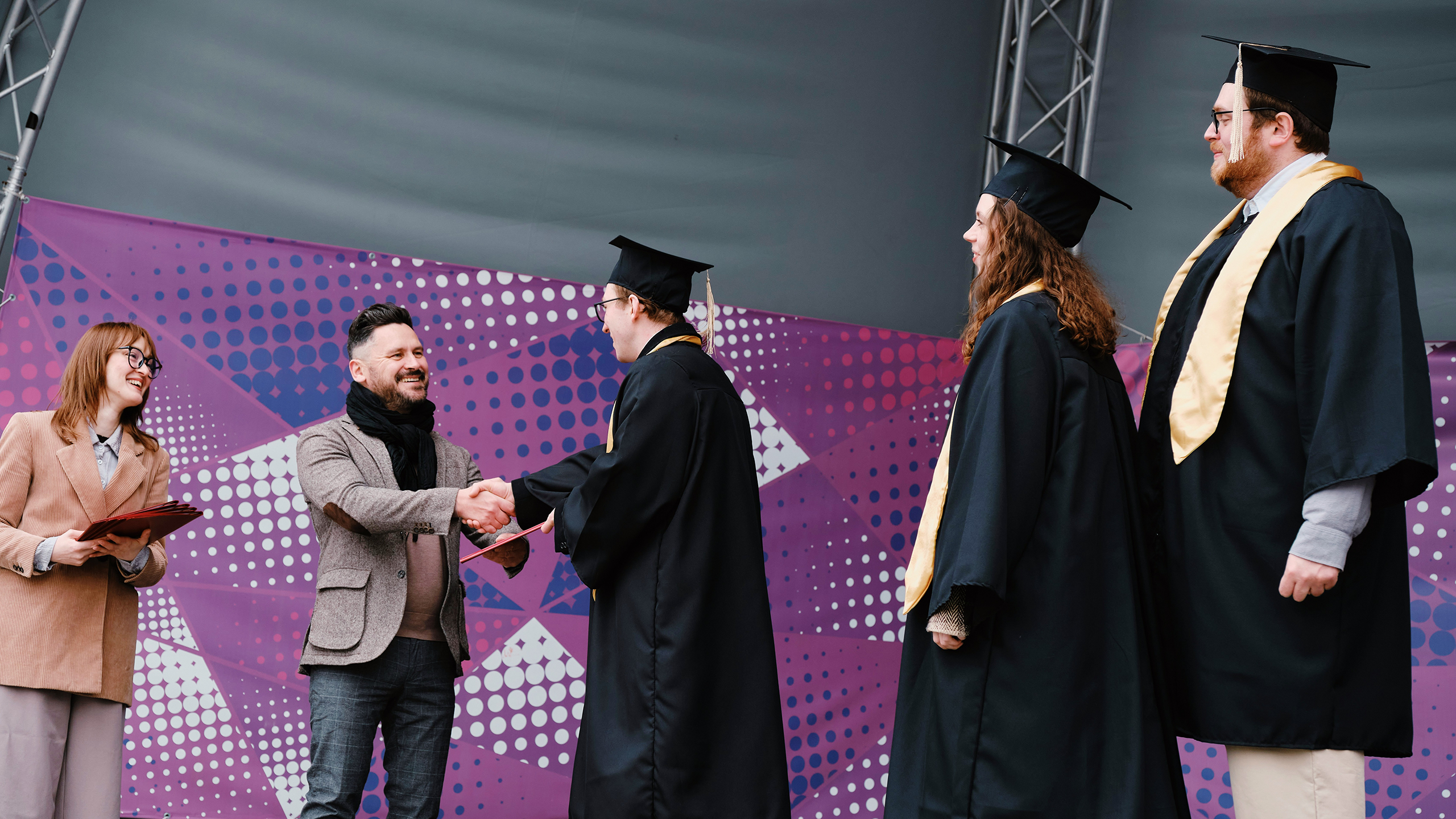 Photo of a graduation ceremony