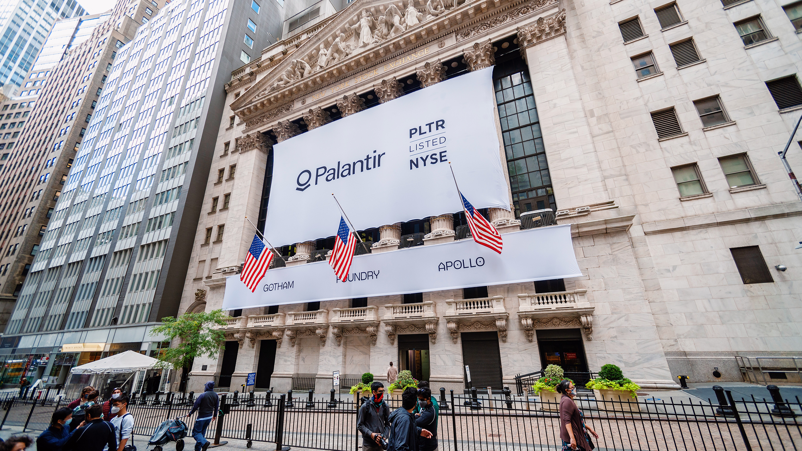 Photo of Palantir at the NYSE