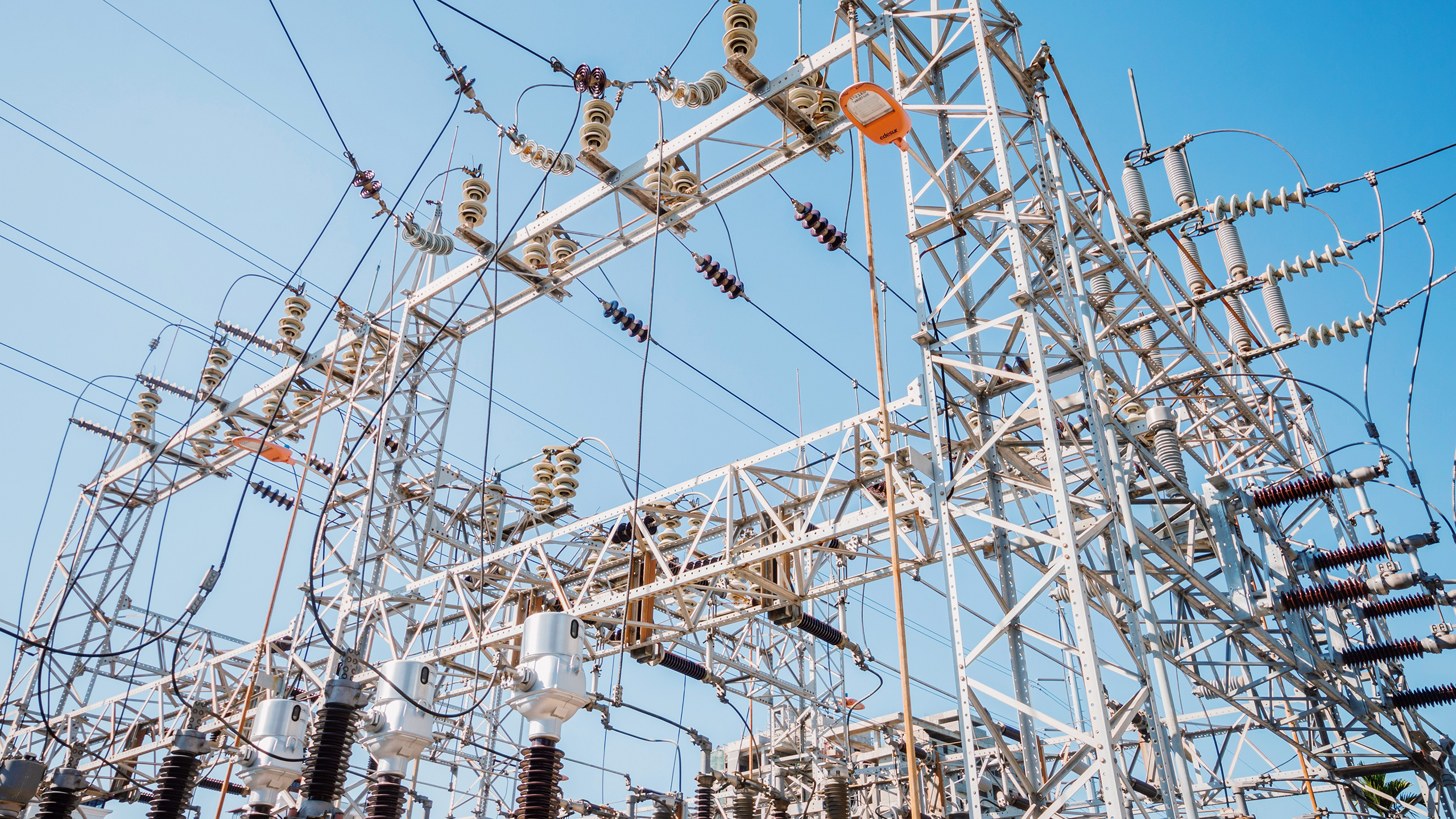 Photo of an electrical power grid