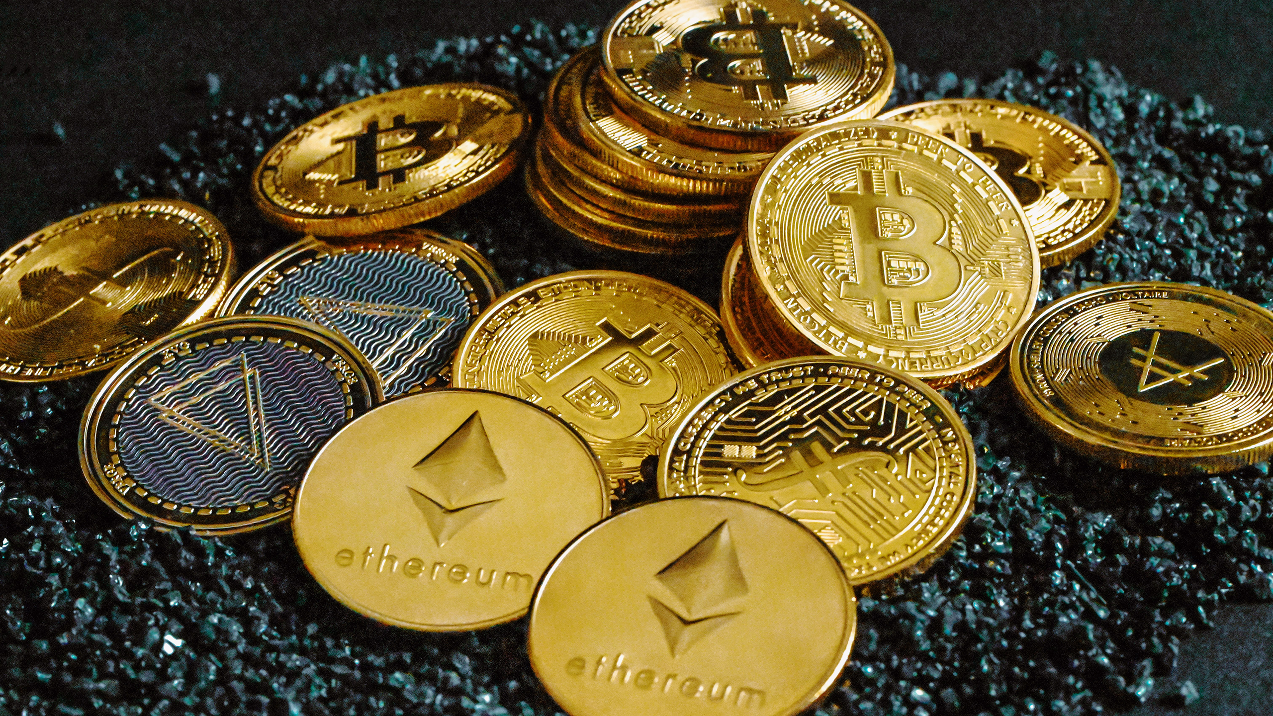 Photo of various crypto coins