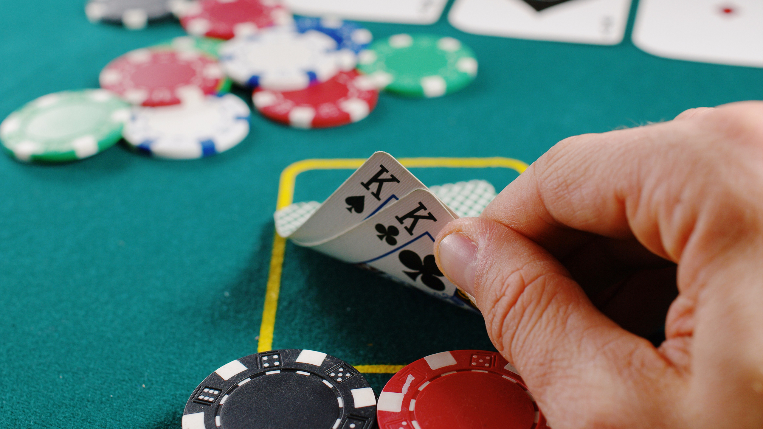 Photo of a person gambling