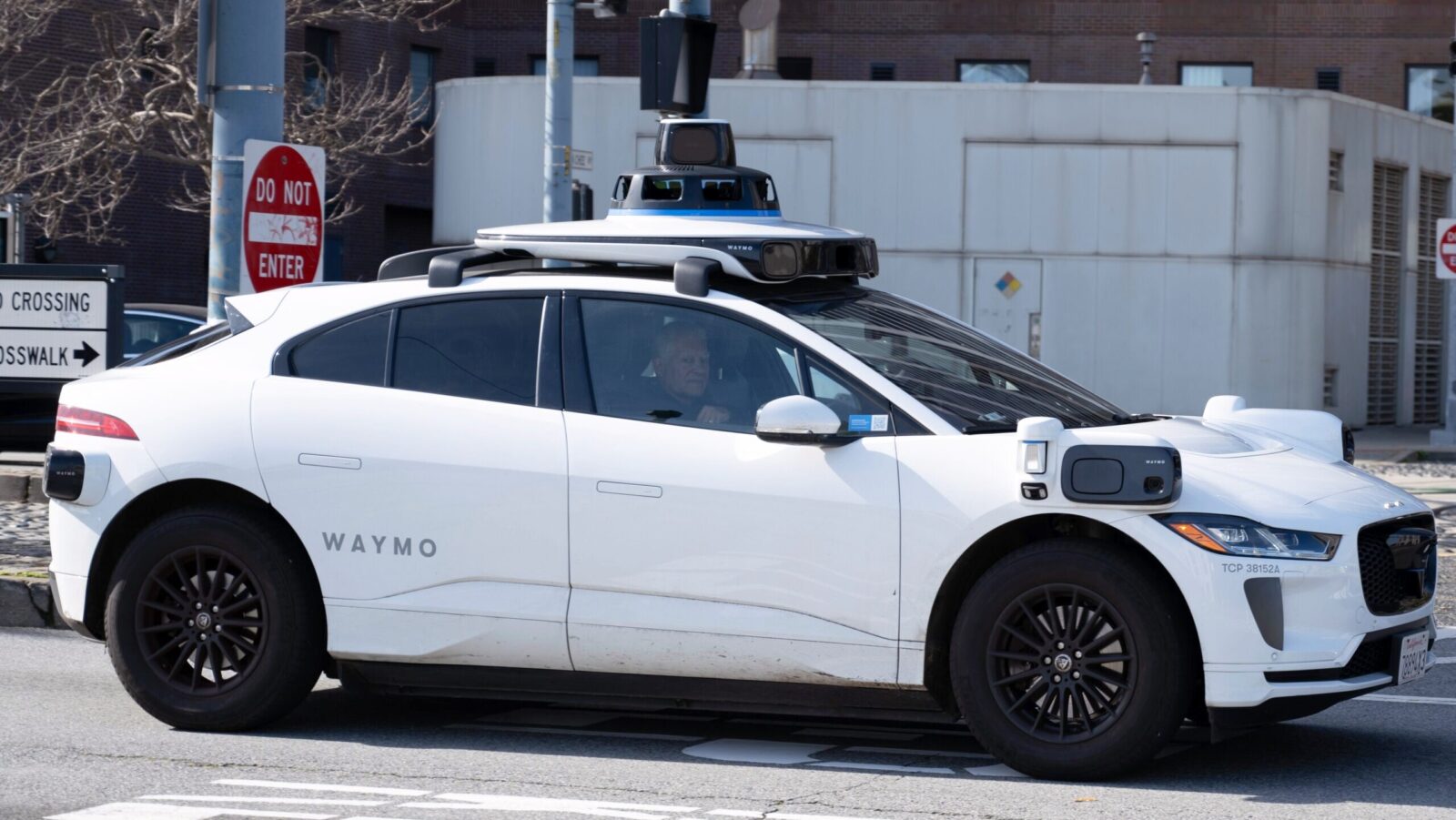 Photo of a Waymo car.