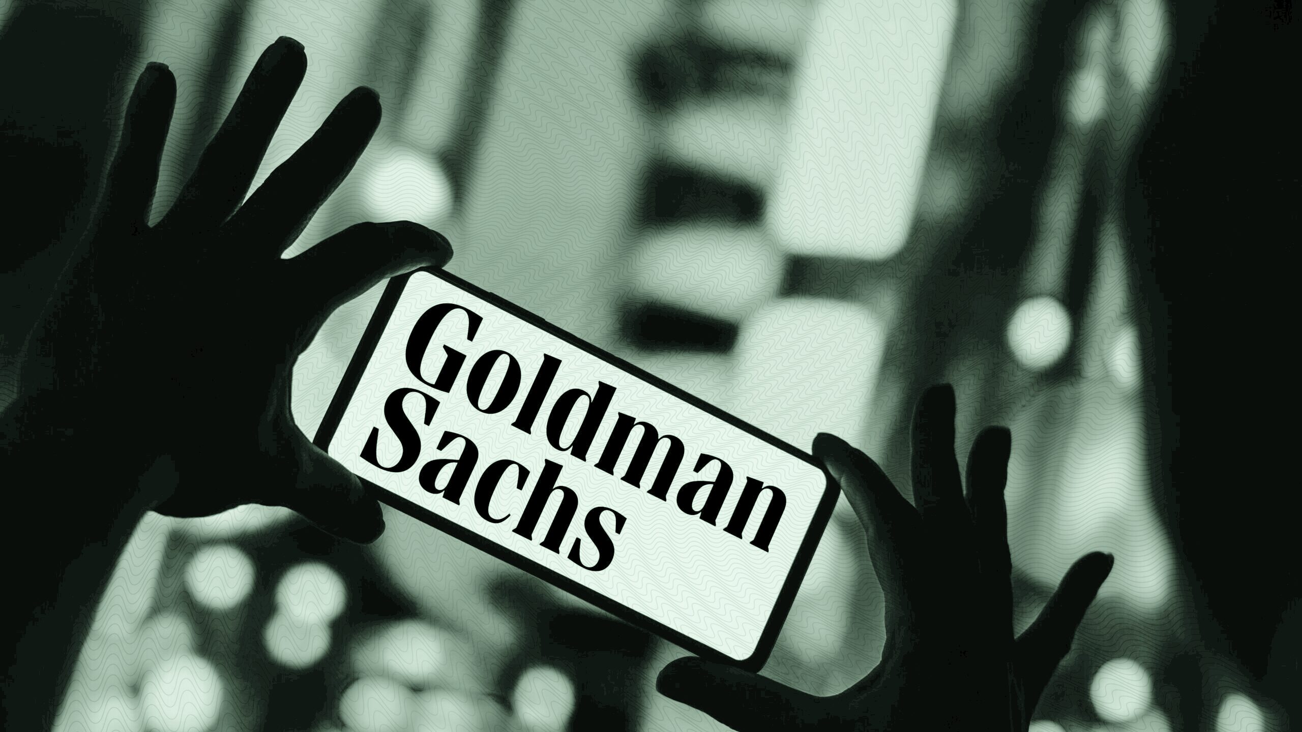 Photo of the Goldman Sachs logo.