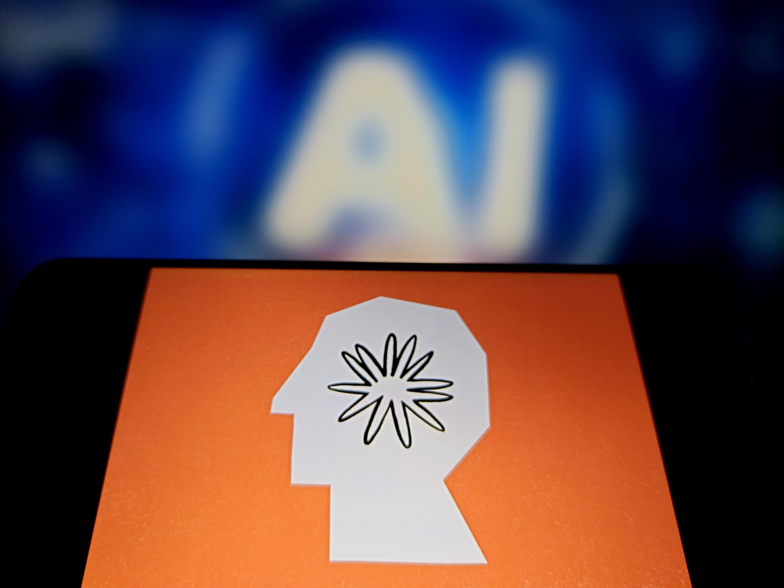 SUQIAN, CHINA - MAY 23: In this photo illustration, the logo of Anthropic is displayed on a smartphone screen on May 23, 2025 in Suqian, Jiangsu Province of China. Anthropic on May 22 said it activated a tighter artificial intelligence control for Claude Opus 4, its latest AI model. (Photo by VCG/VCG ) (Newscom TagID: vcgphotos221514.jpg) [Photo via Newscom]