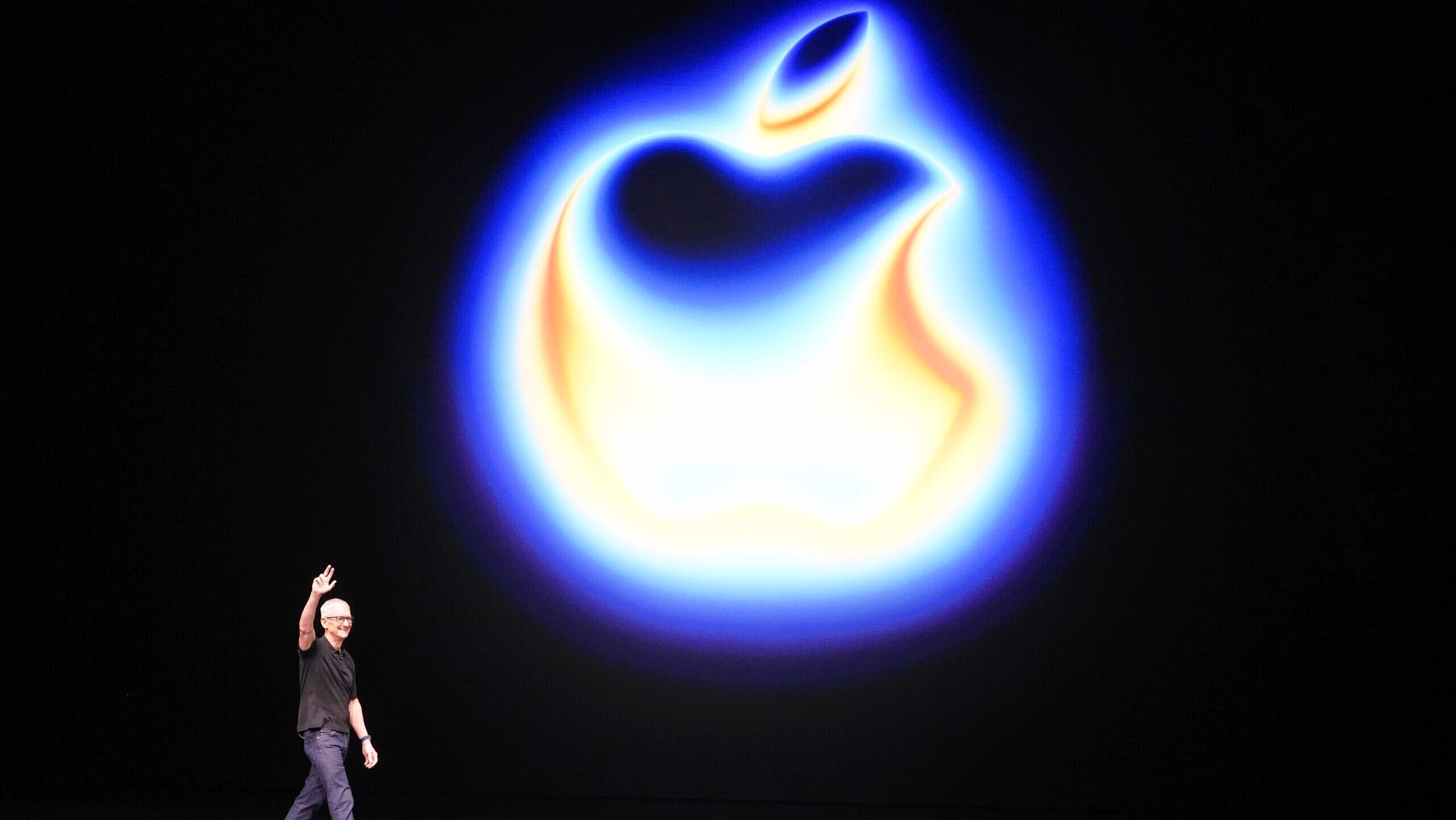 Apple CEO Tim Cook attends a product launch event in Cupertino, California, the United States, on Sept. 9, 2025.