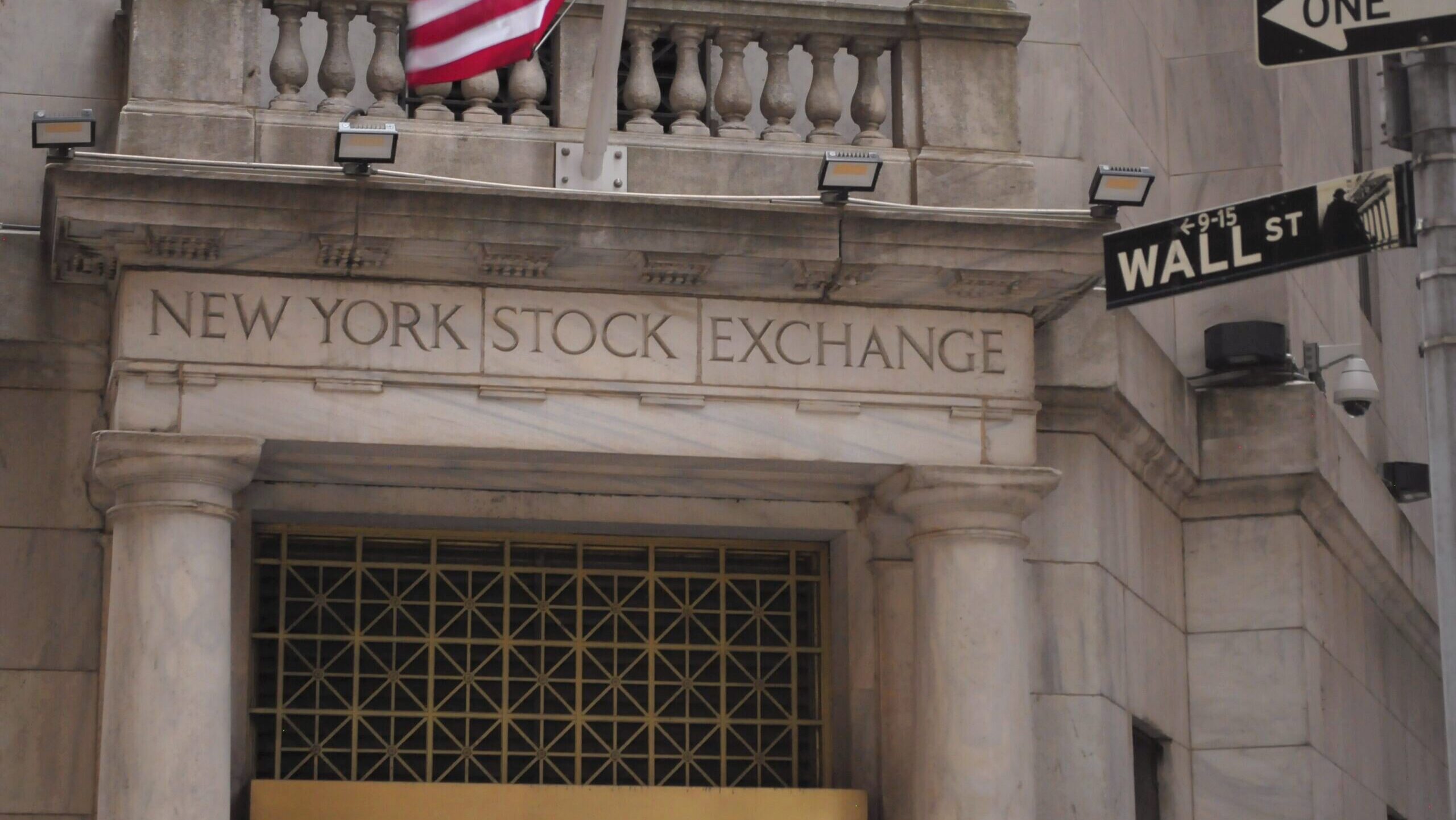 Photo of the New York Stock Exchange.