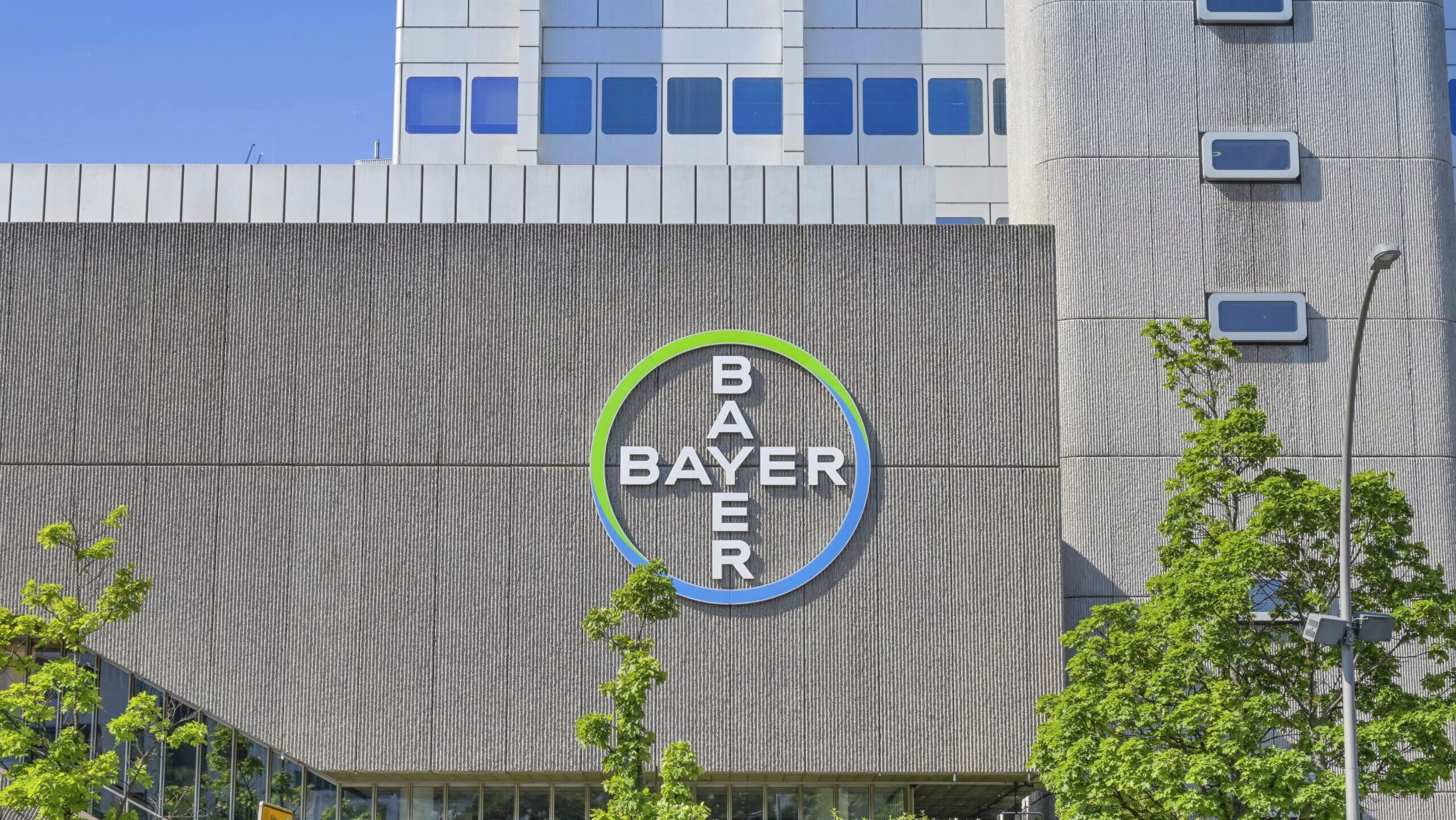 Photo of a Bayer AG office building.