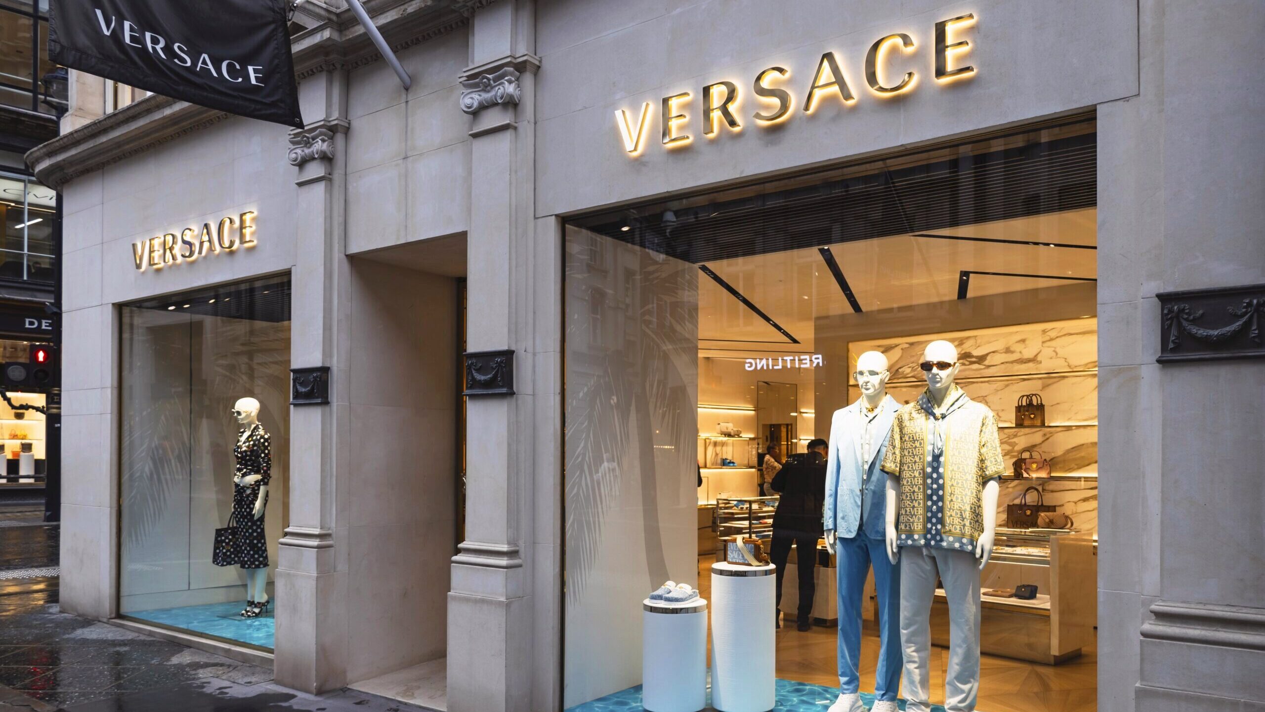 Photo of a Versace retail store.