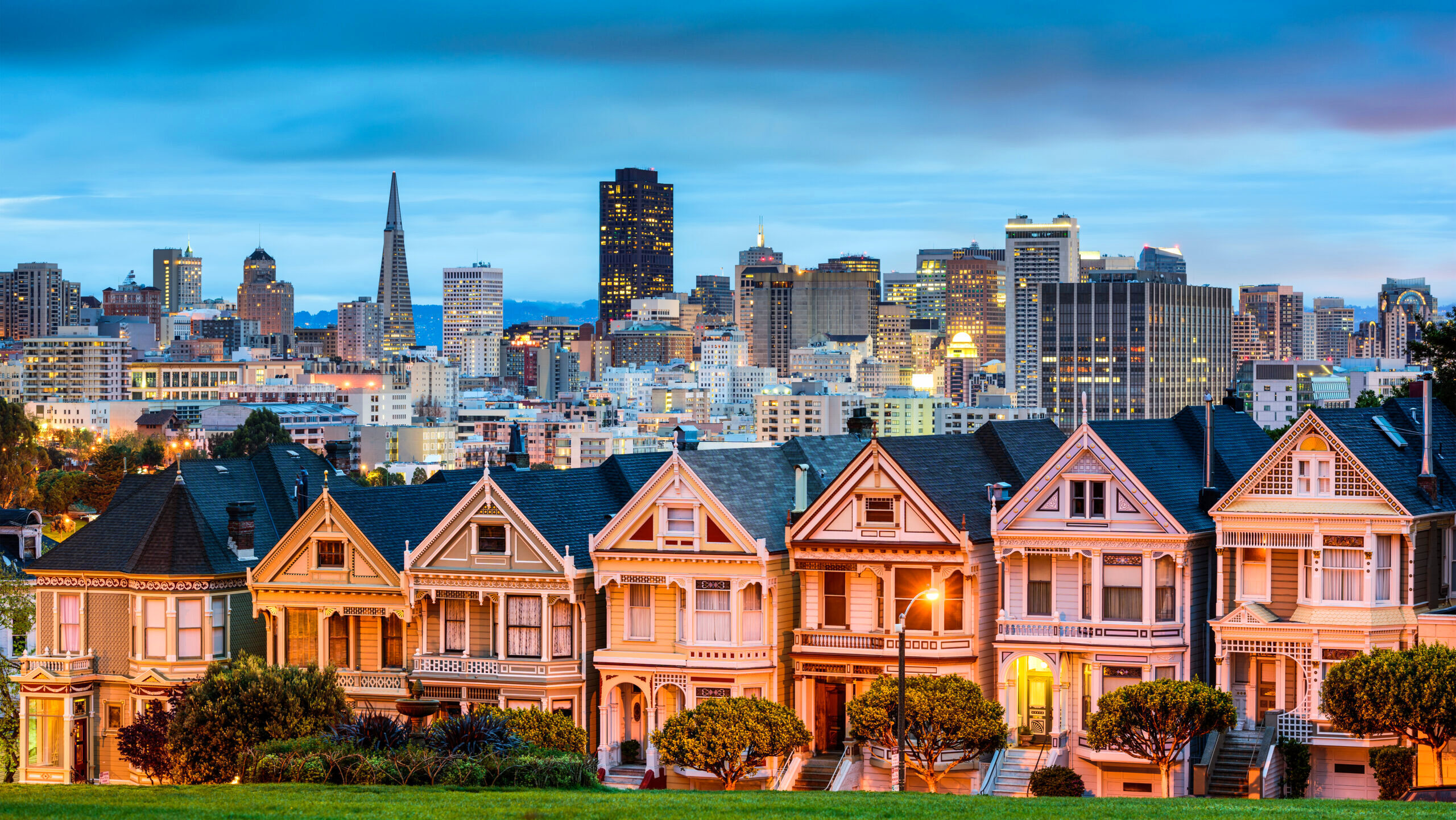 Photo of a row of homes.