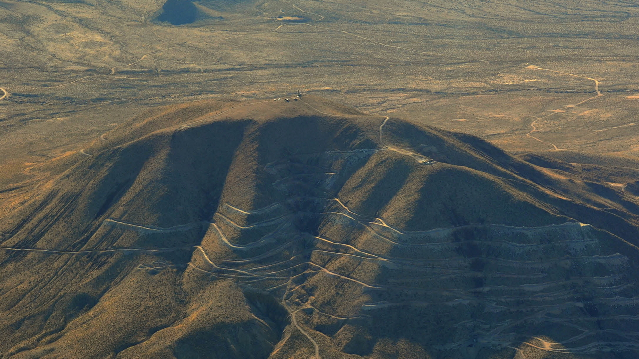 Round Top Mountain in Texas, knowing for having the largest deposit of heavy rare-earth elements in the United States.