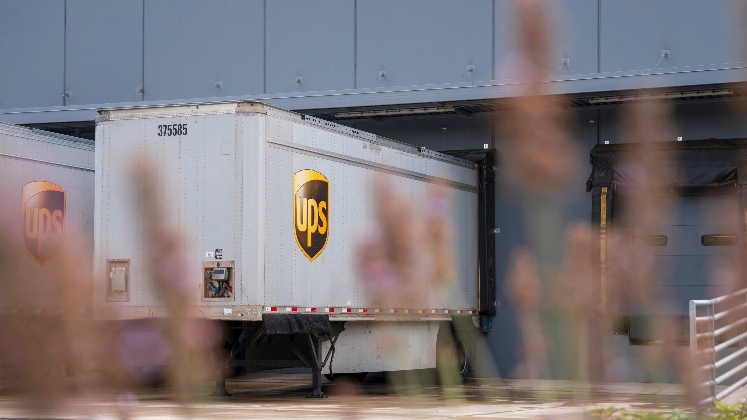 Photo of a UPS Shipping Container.