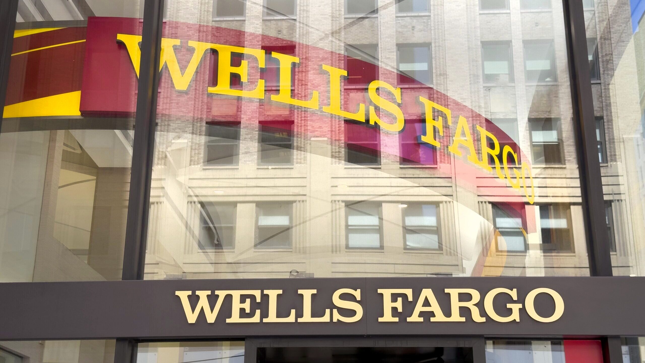 Photo of a Wells Fargo bank location.