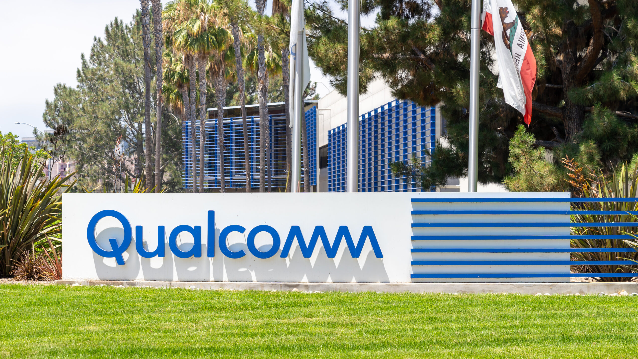 Photo of the Qualcomm headquarters in San Diego, California.