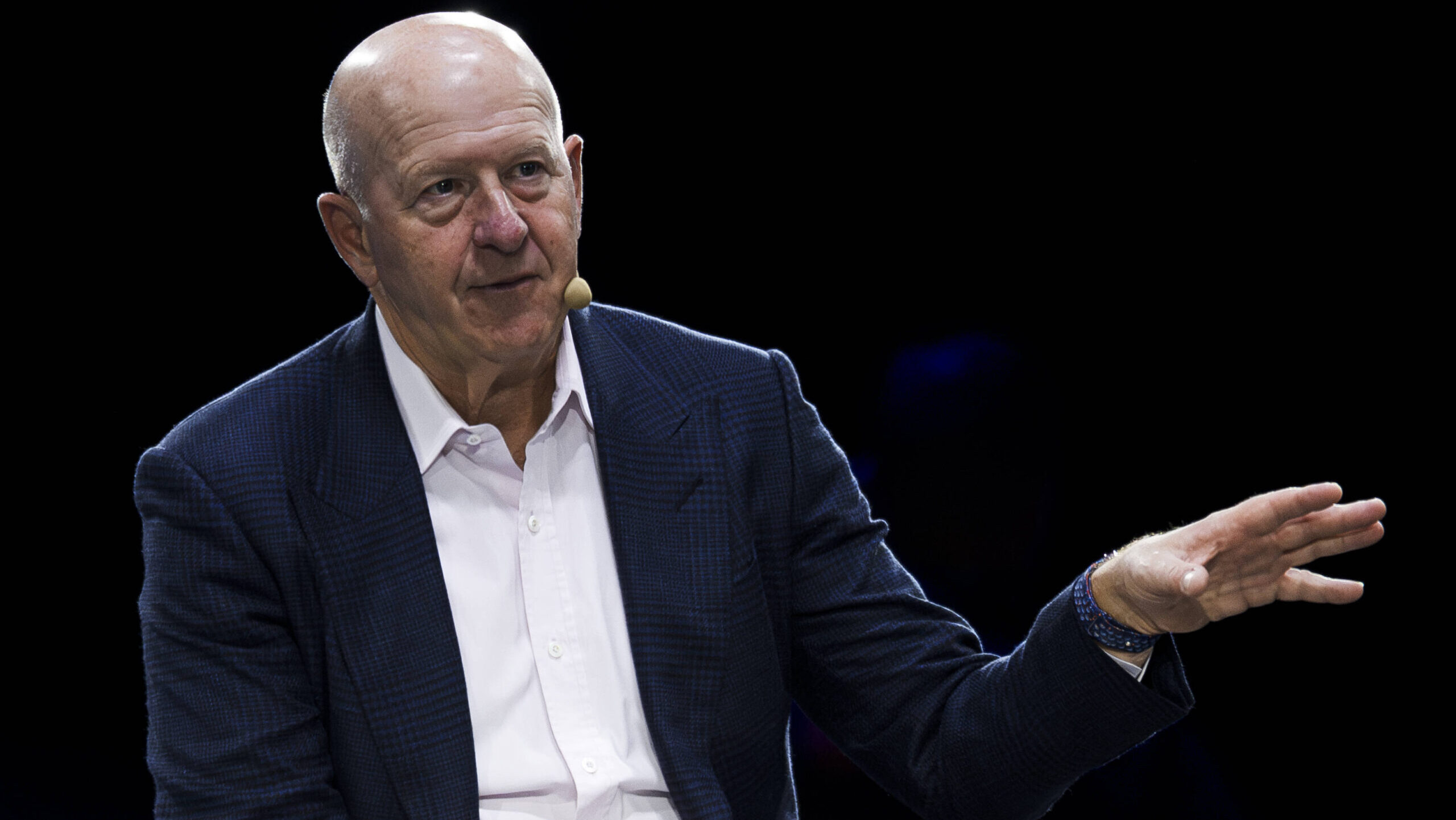 David Solomon, CEO of Goldman Sachs, speaks on stage during the Italian Tech Week 2025.