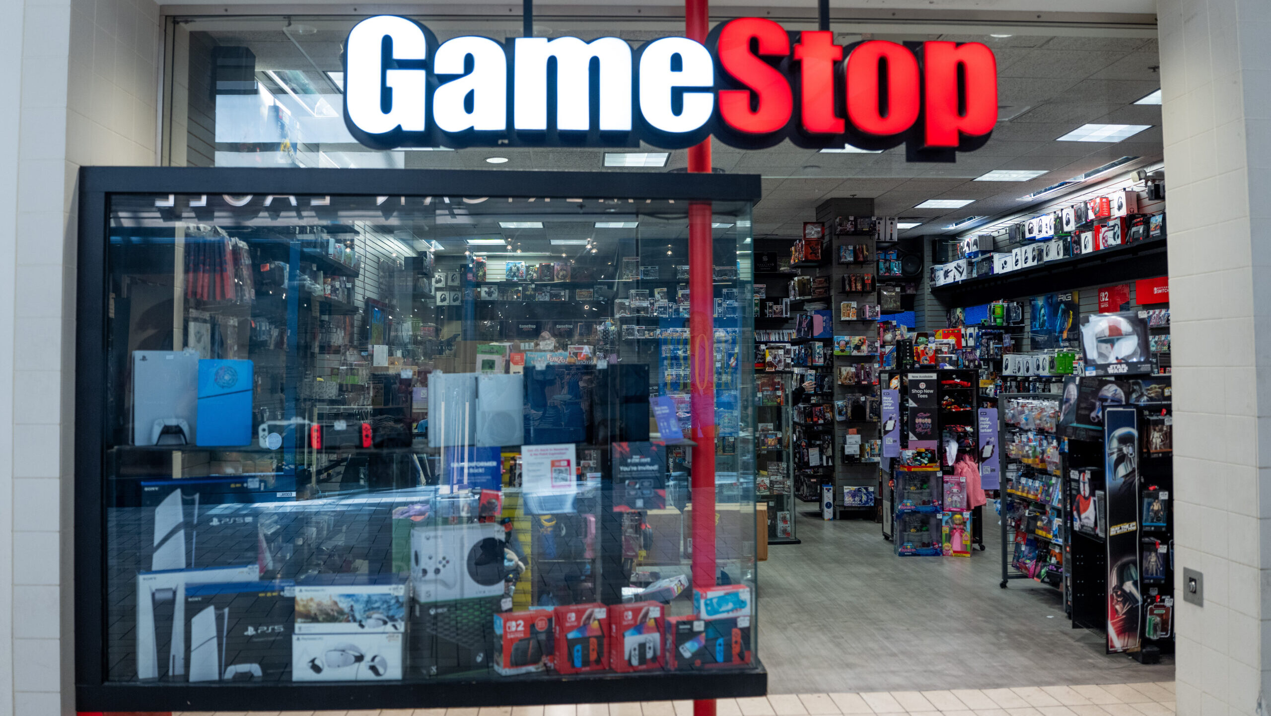 A GameStop storefront on Monday May 4, 2026 in Tysons Corner Mall in Tysons, Virginia.