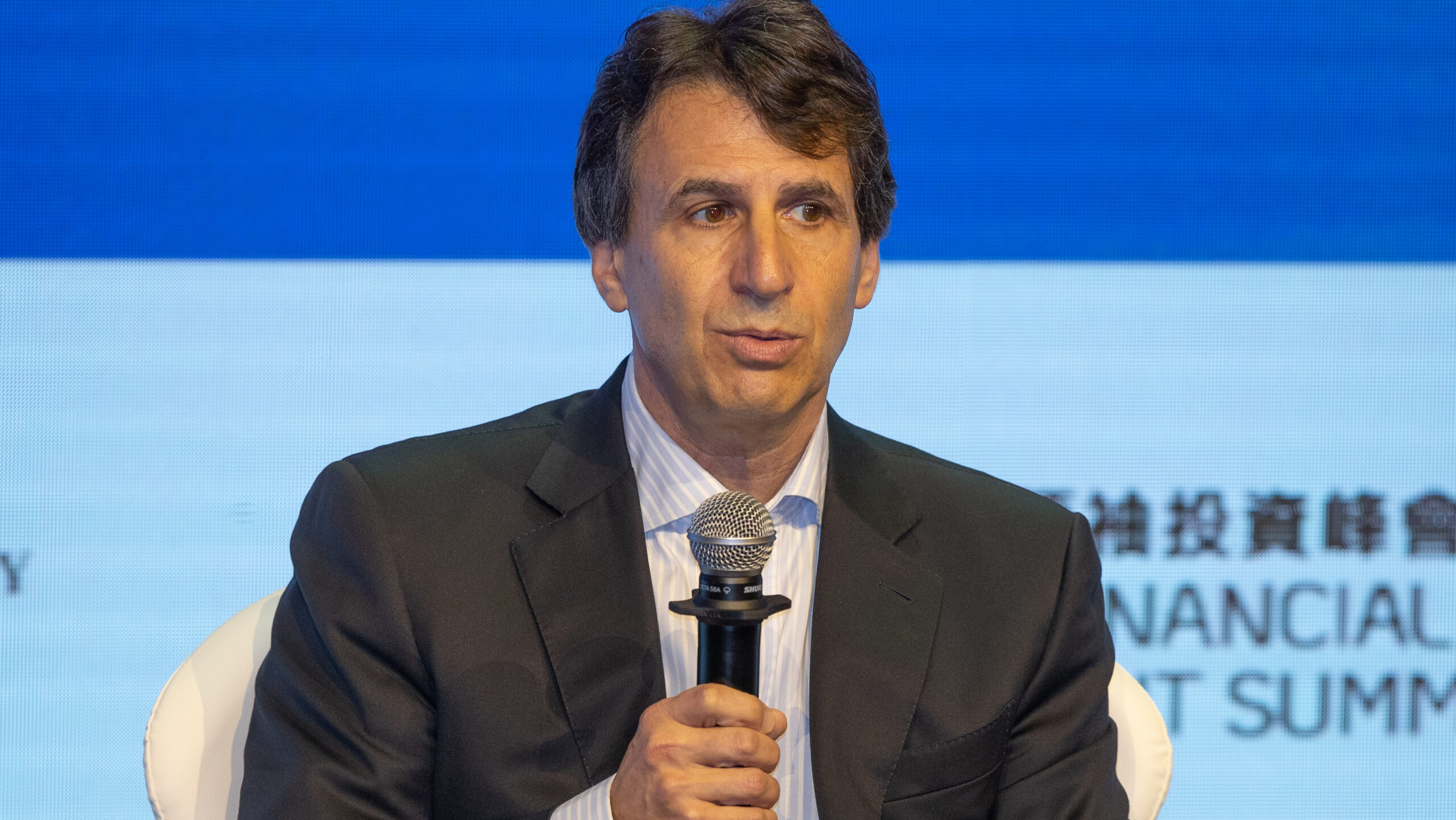 Marc Rowan, CEO, Apollo Global Management speaks at a conference.