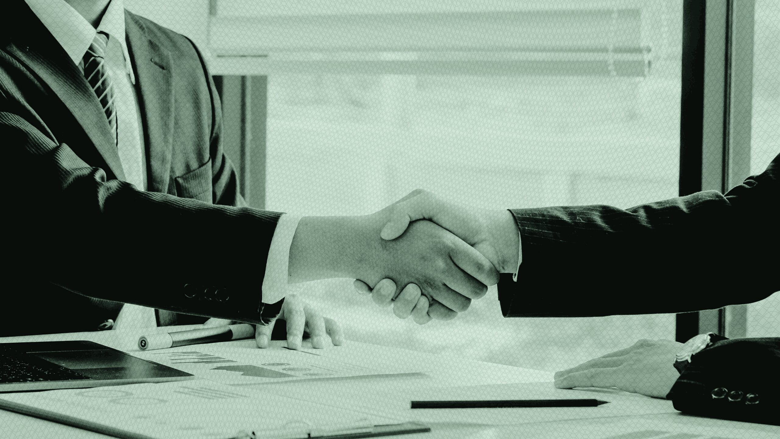 Handshake deal.