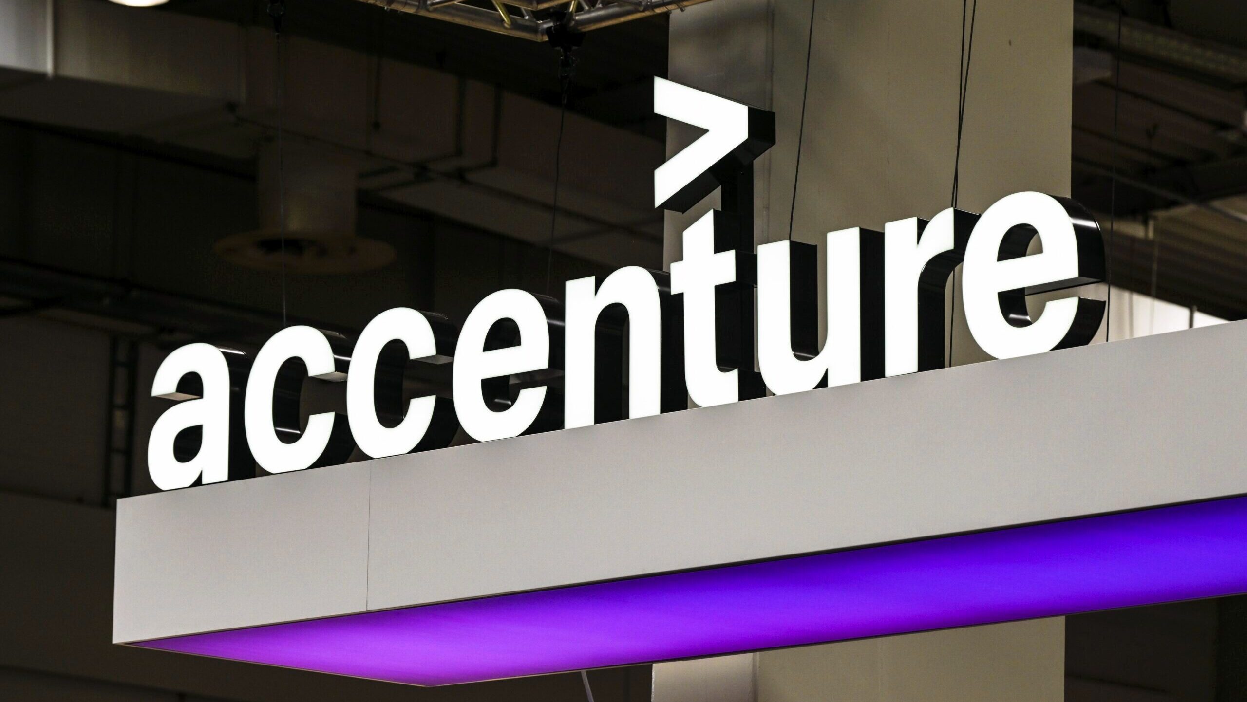 Photo of the Accenture logo.