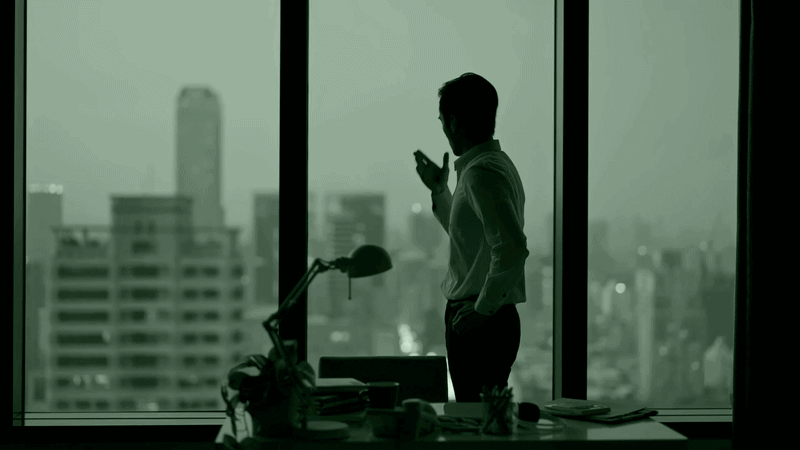 GIF of a disappointed person in an office