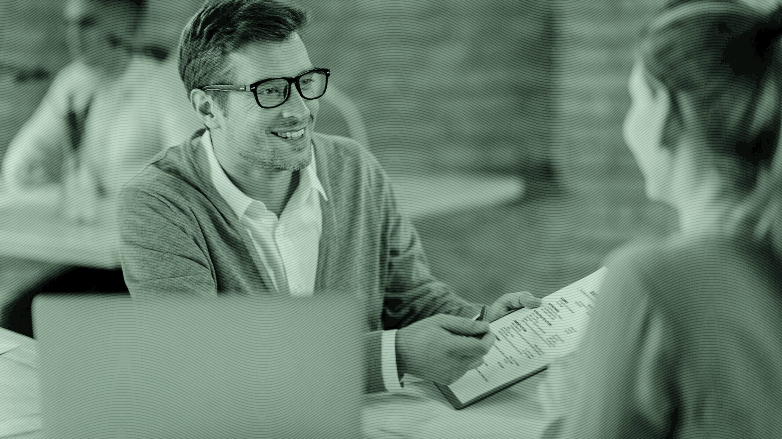 An advisor working with a client.