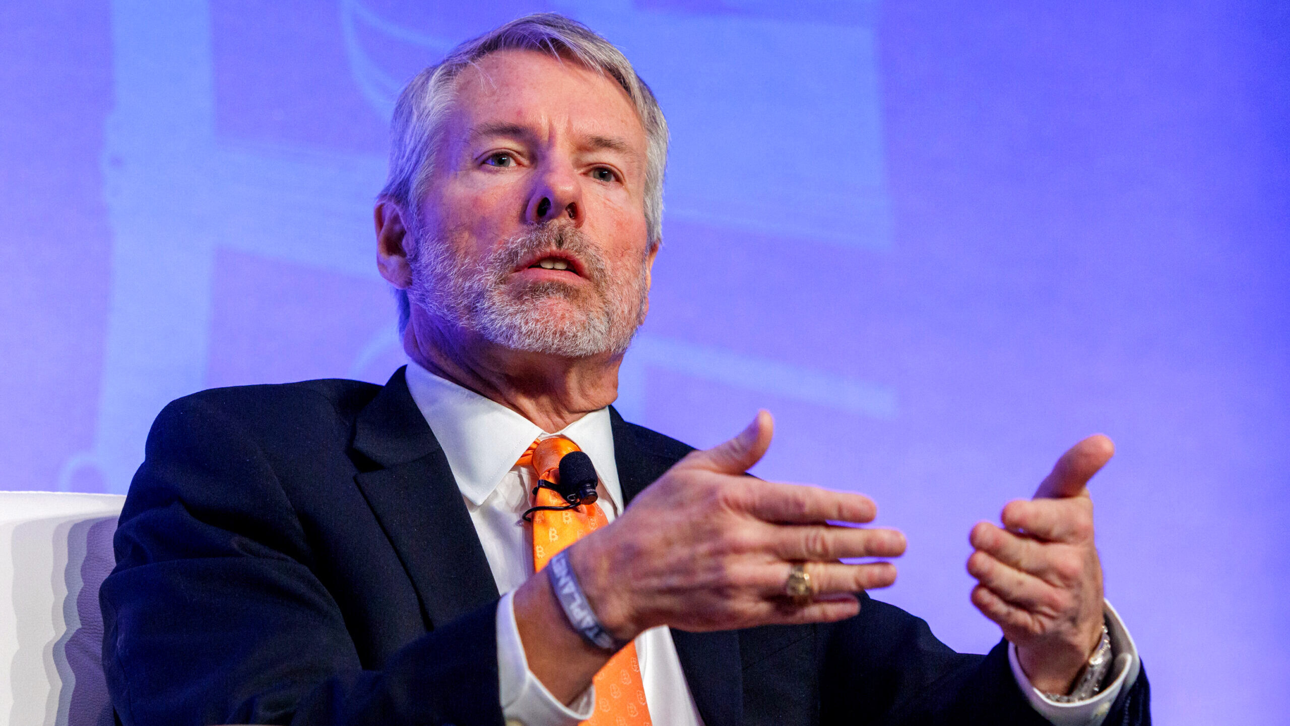 Photo of Strategy co-founder Michael Saylor.