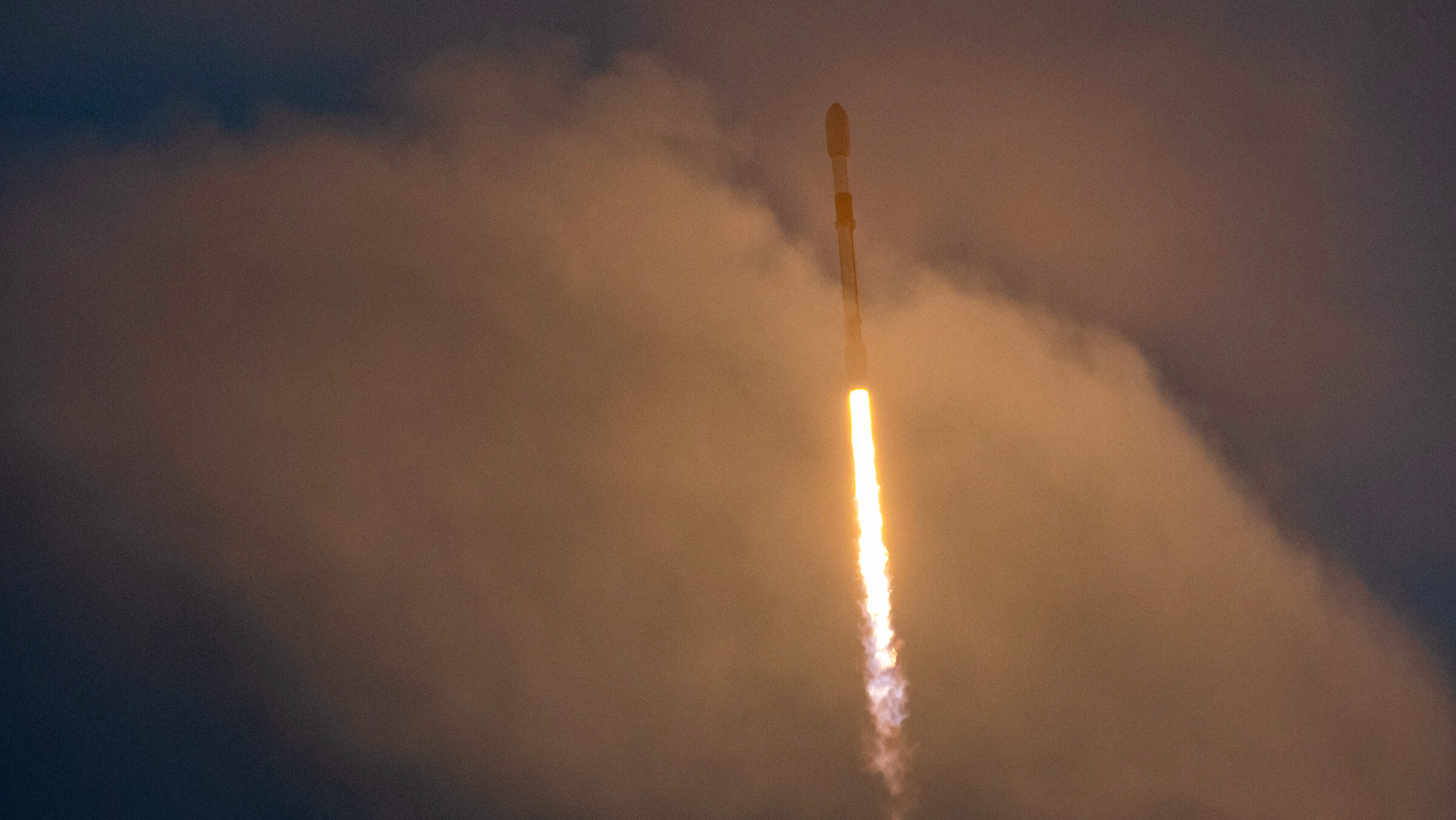 Photo of a SpaceX rocket launch.