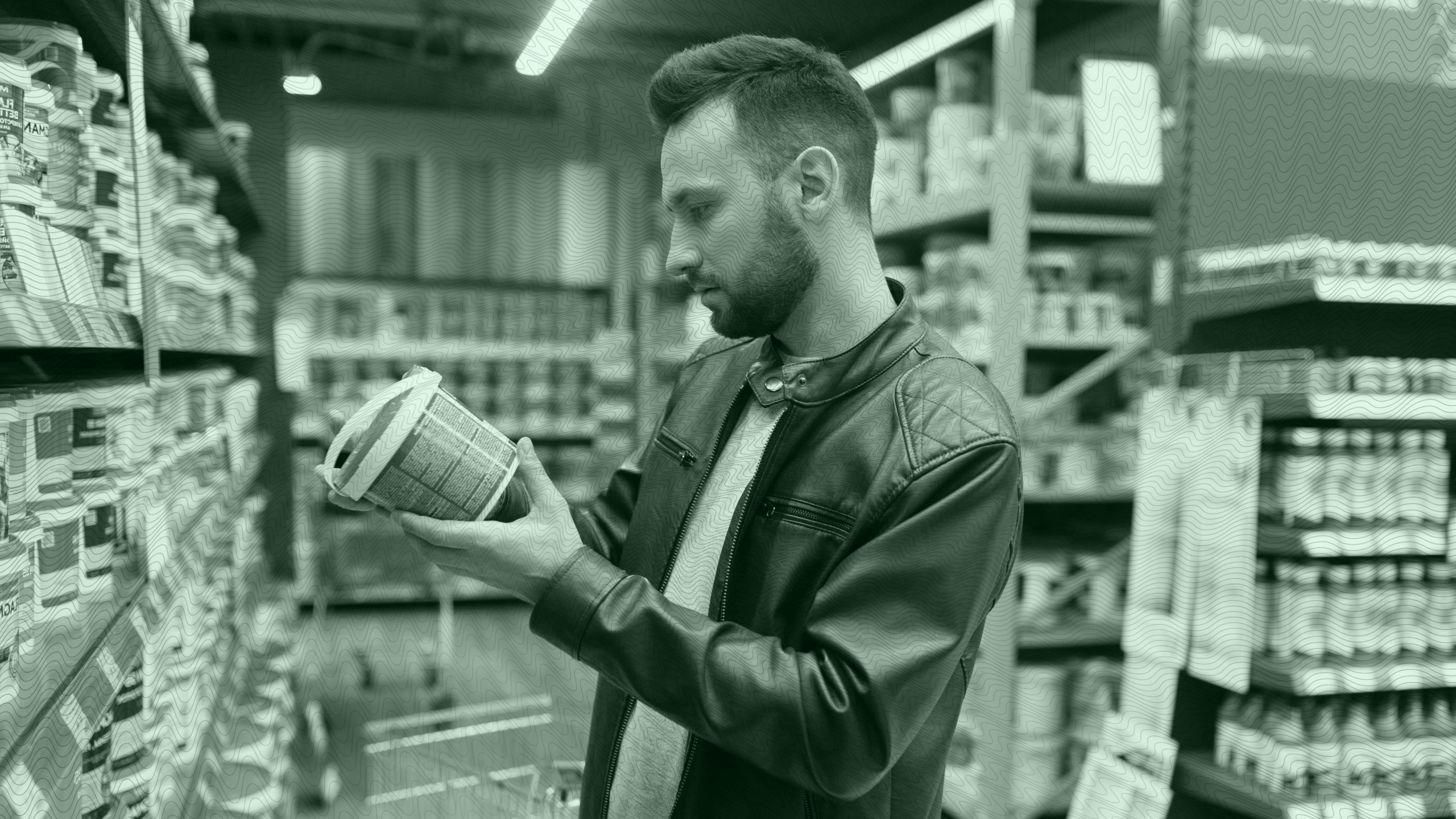 Photo of a man shopping in a hardware store
