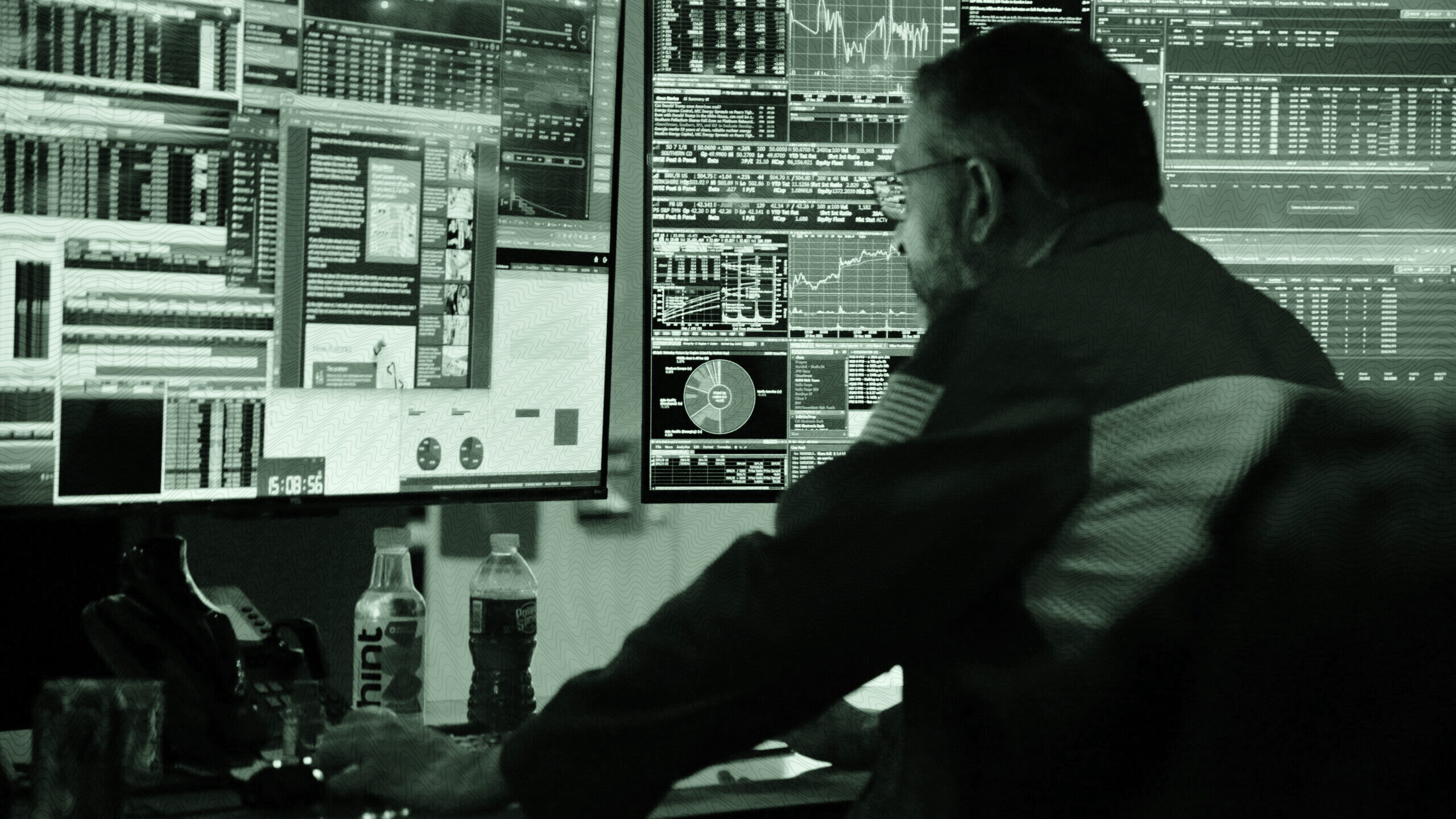 A trader works on the floor of the New York Stock Exchange in New York.